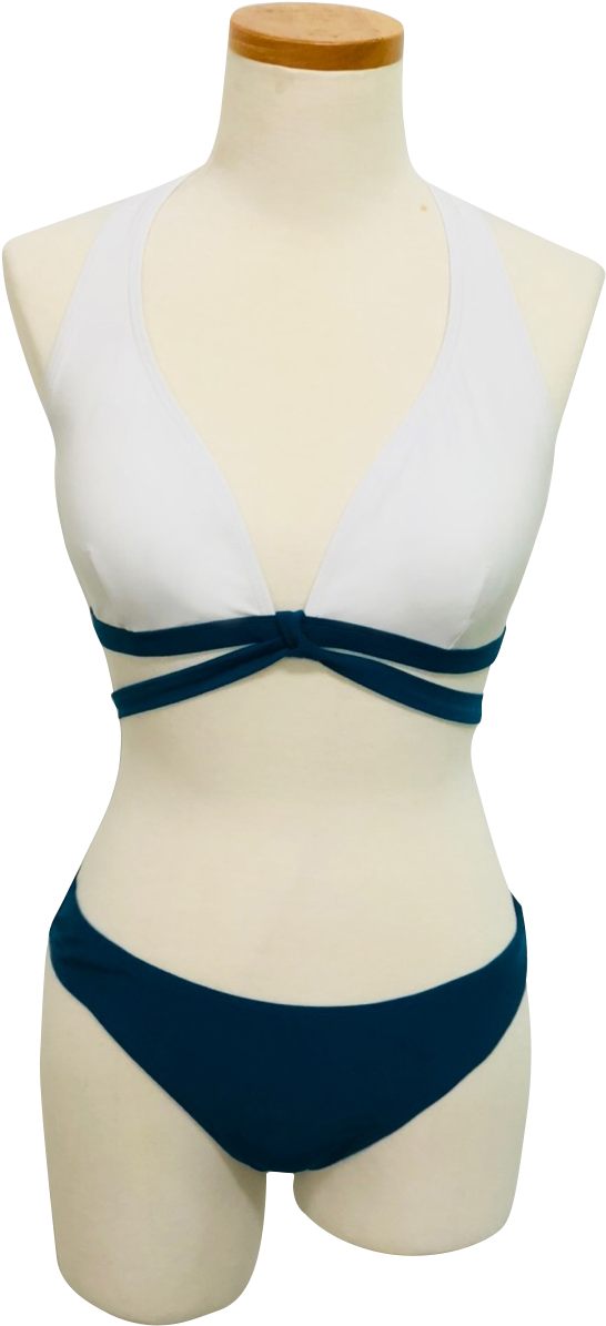 White Blue Bikini Mannequin PNG Image