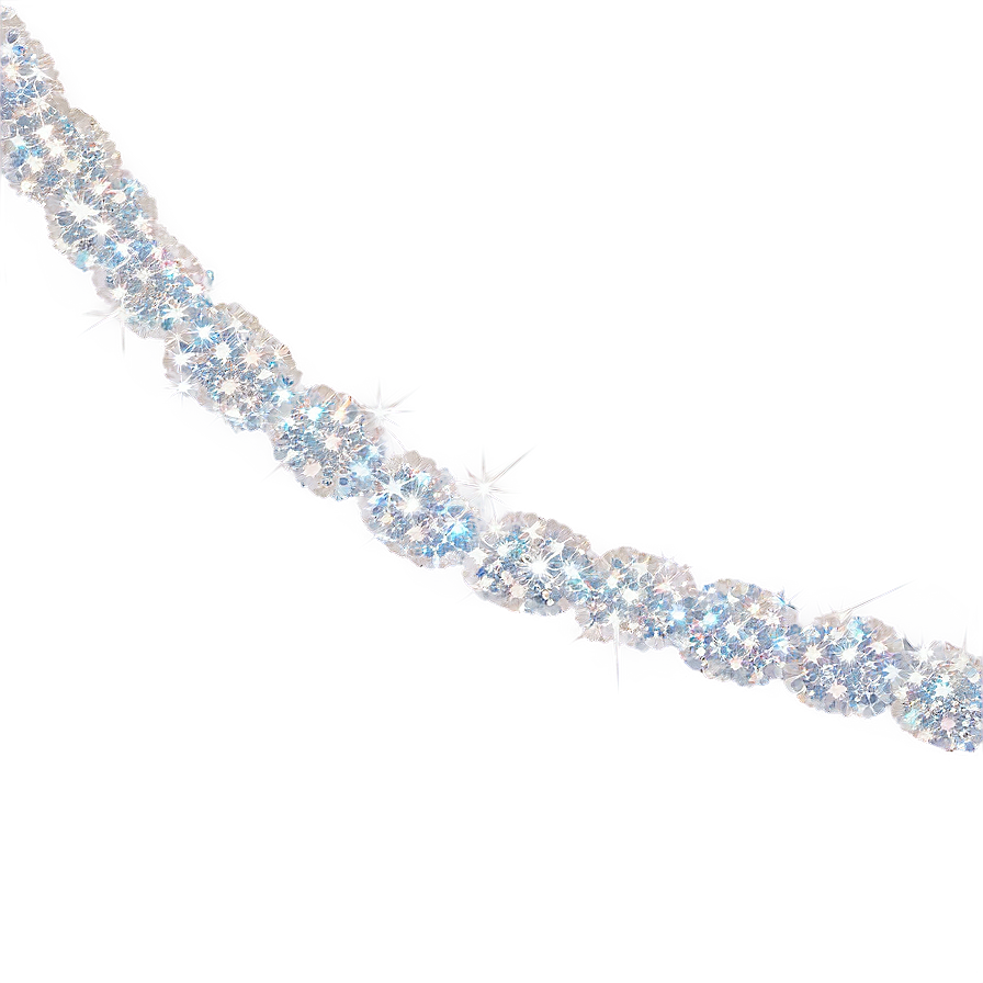 White Border With Glitters Png Inv54 PNG Image