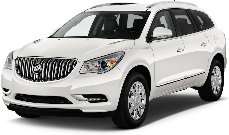 White Buick S U V Profile View PNG Image