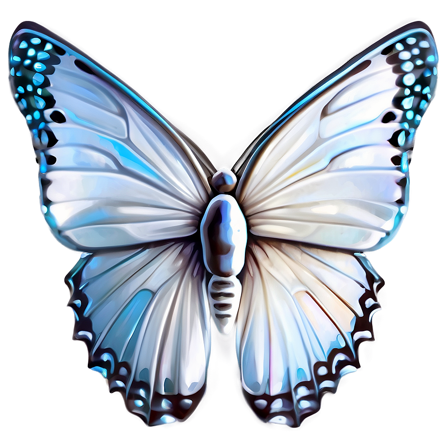 White Butterfly Graphic Png Map PNG Image