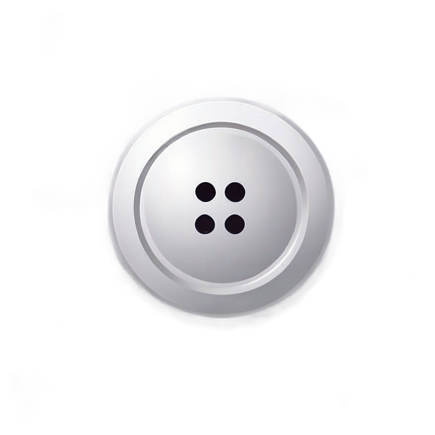 White Button Illustration Png 40 PNG Image