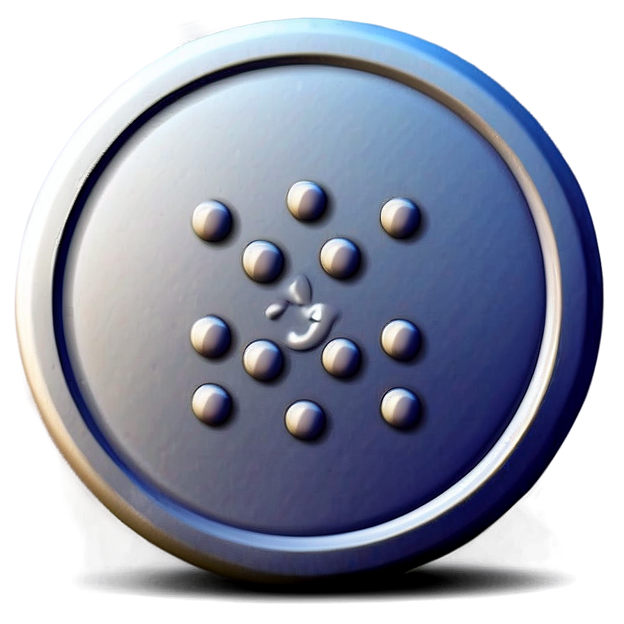 White Button Illustration Png 87 PNG Image