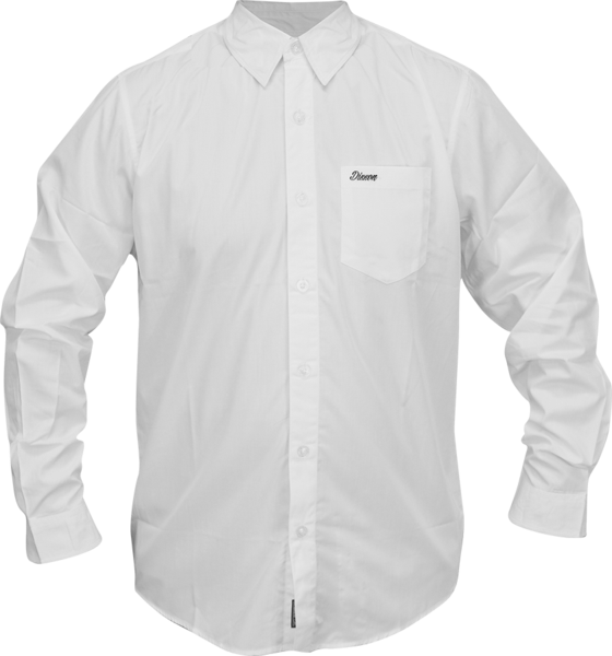 White Button Up Shirtwith Pocket PNG Image