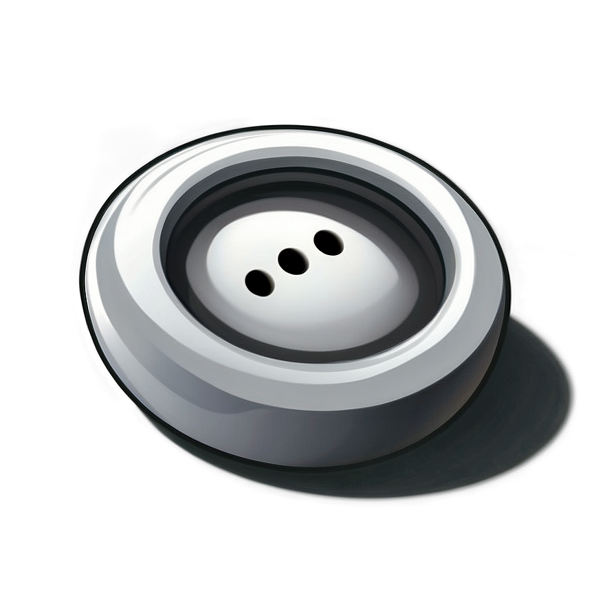 White Button With Shadow Png Mjn75 PNG Image