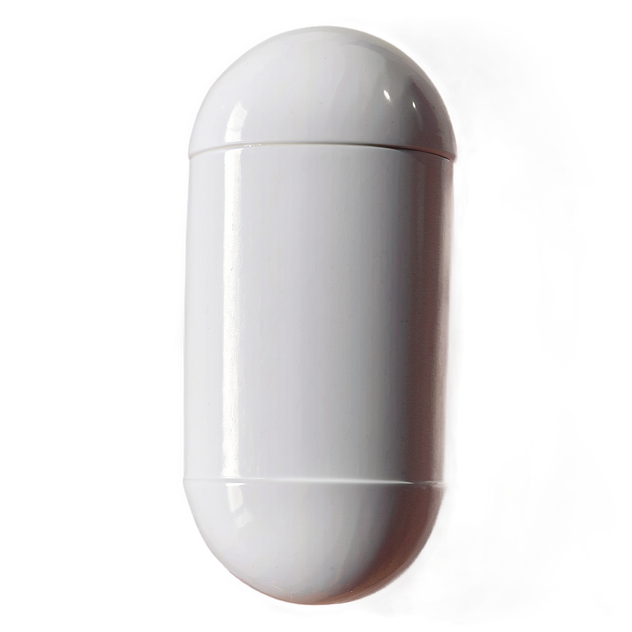 White Capsule B PNG Image