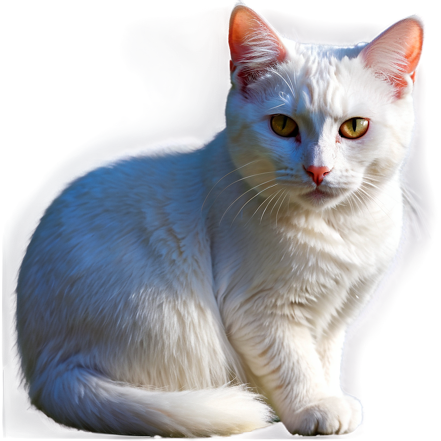 White Cat Clipart Png Ykb1 PNG Image