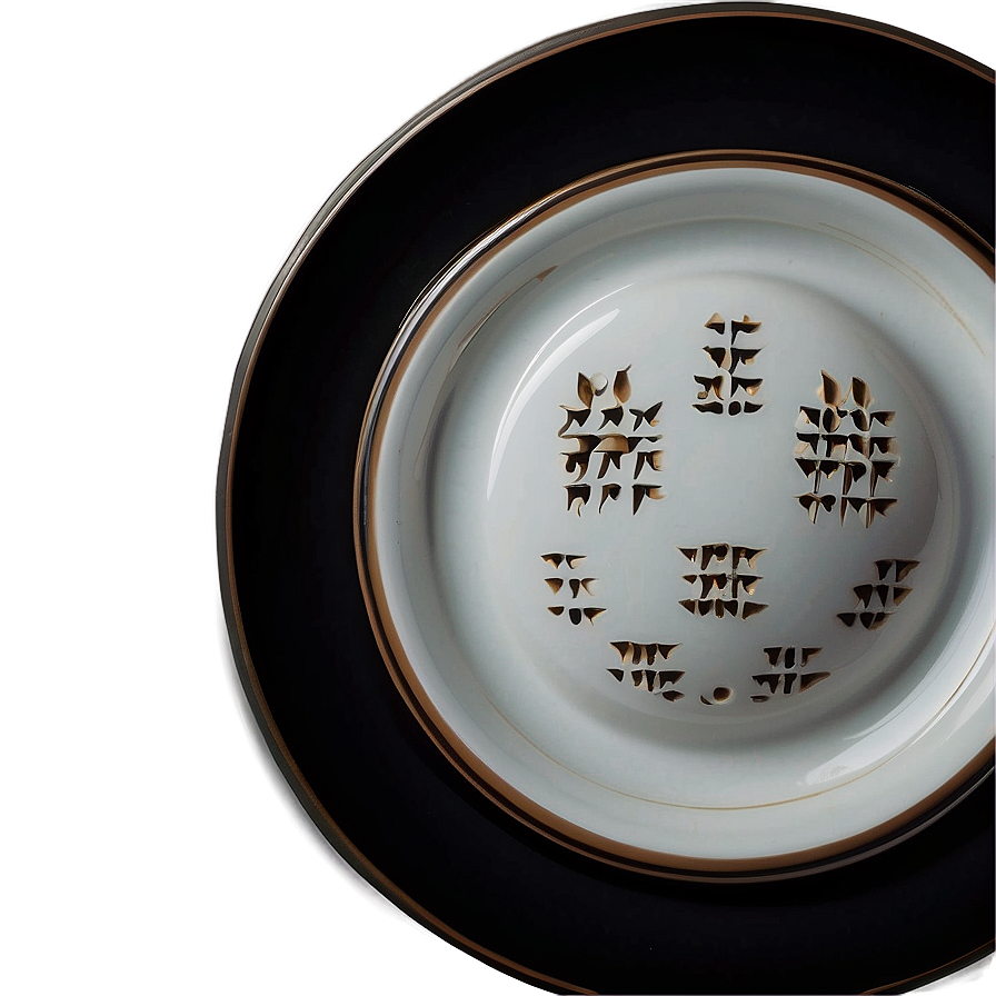 White Ceramic Plate Png Qhi72 PNG Image