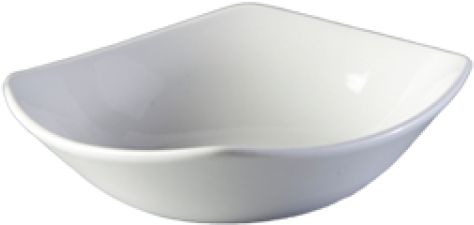 White Ceramic Square Bowl PNG Image