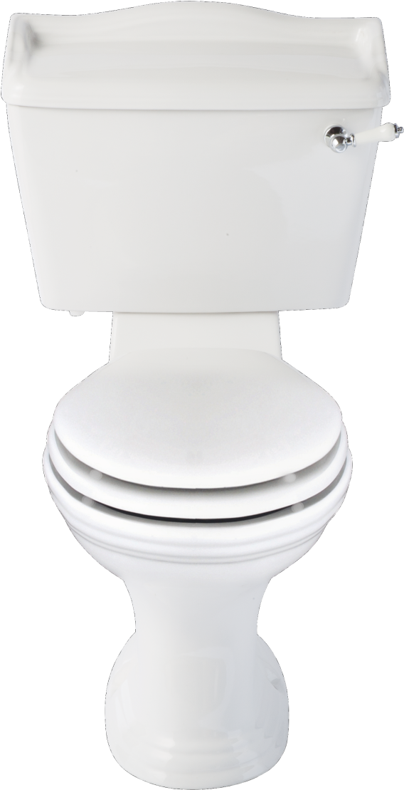 White Ceramic Toilet Isolated PNG Image