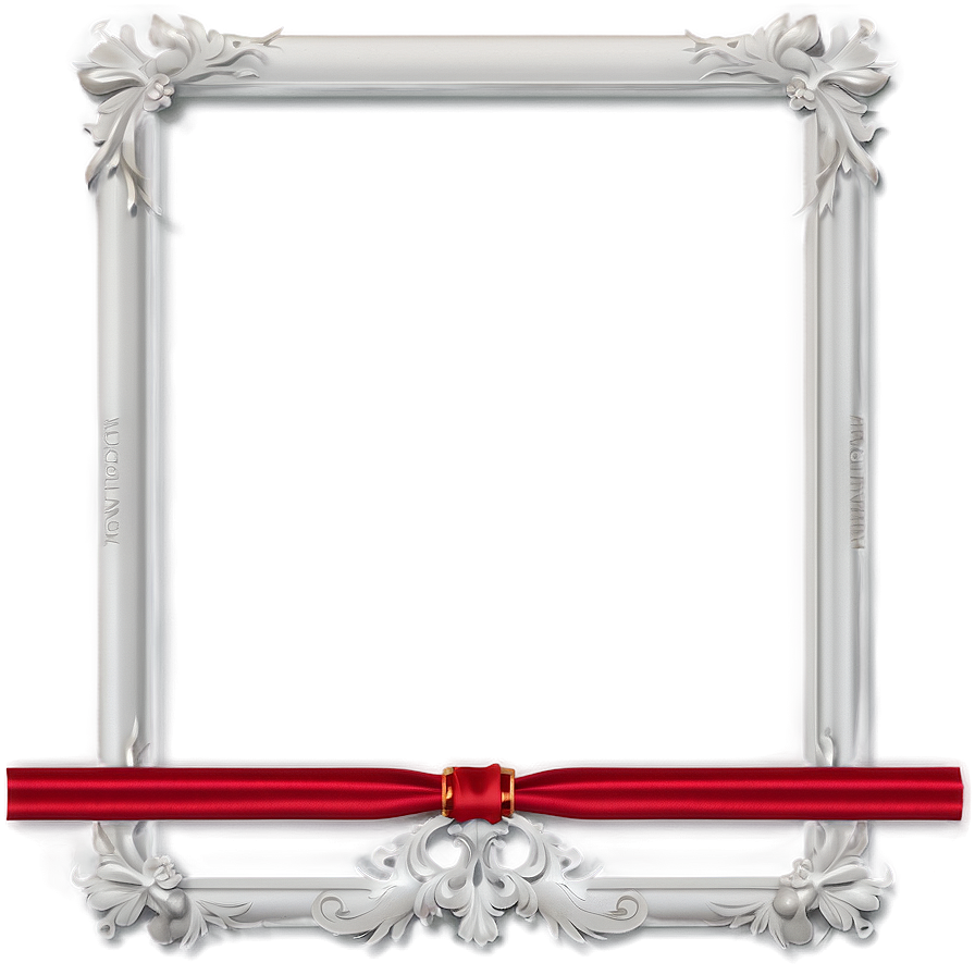 White Certificate Frame Png Btl96 PNG Image