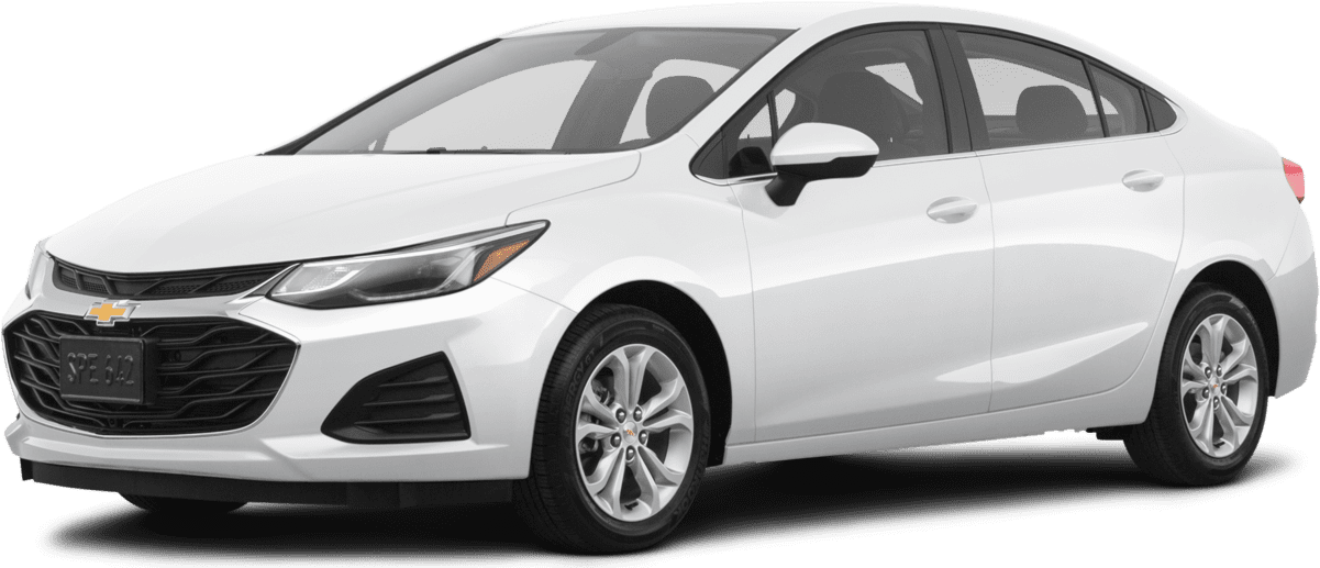 White Chevrolet Cruze Side View PNG Image