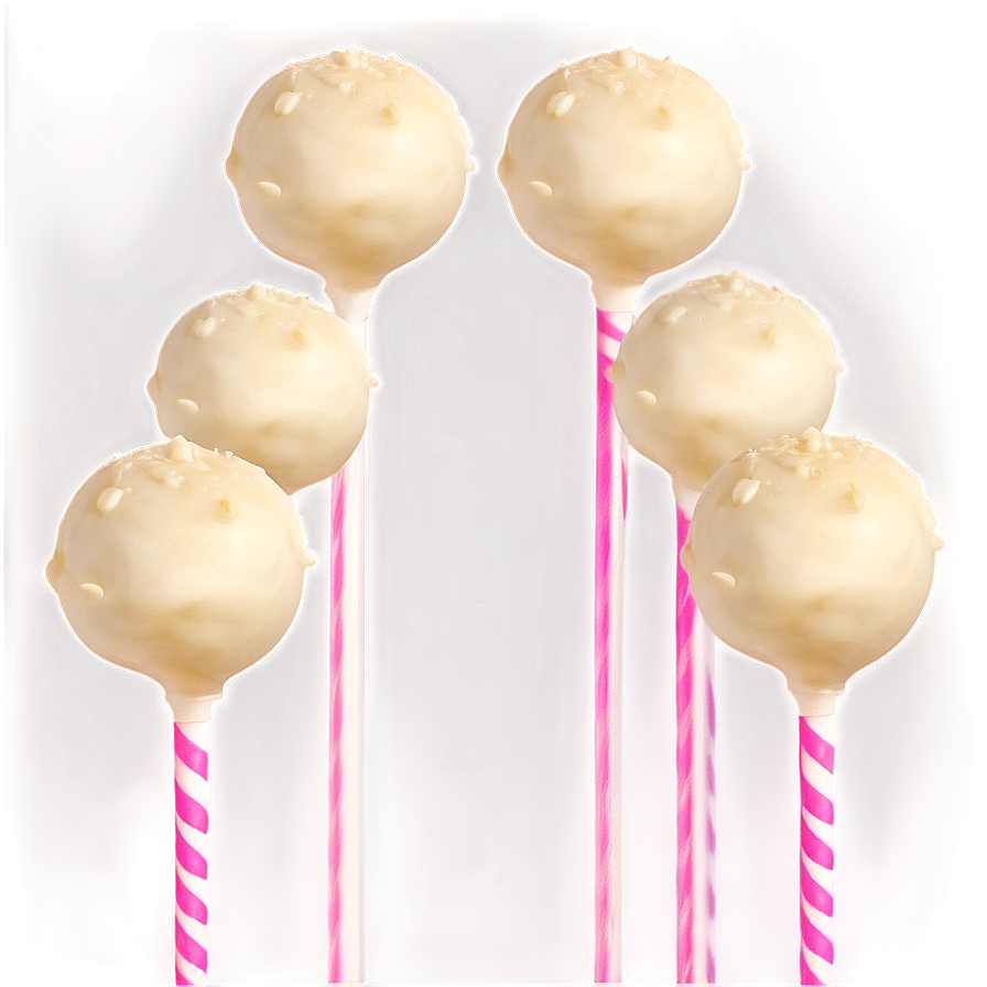 White Chocolate Cake Pops Png Jgb PNG Image