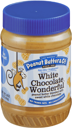 White Chocolate Peanut Butter Jar PNG Image