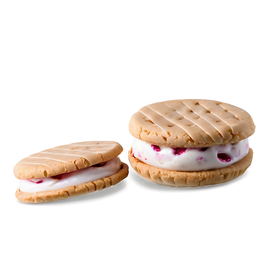 White Chocolate Raspberry Ice Cream Sandwich Png Rqj25 PNG Image