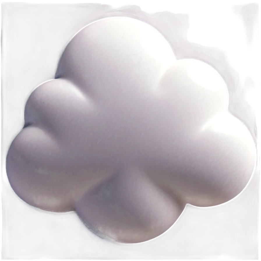 White Cloud Emoji Png Ngb PNG Image