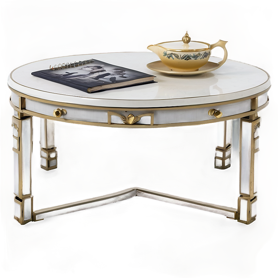 White Coffee Table Png 89 PNG Image