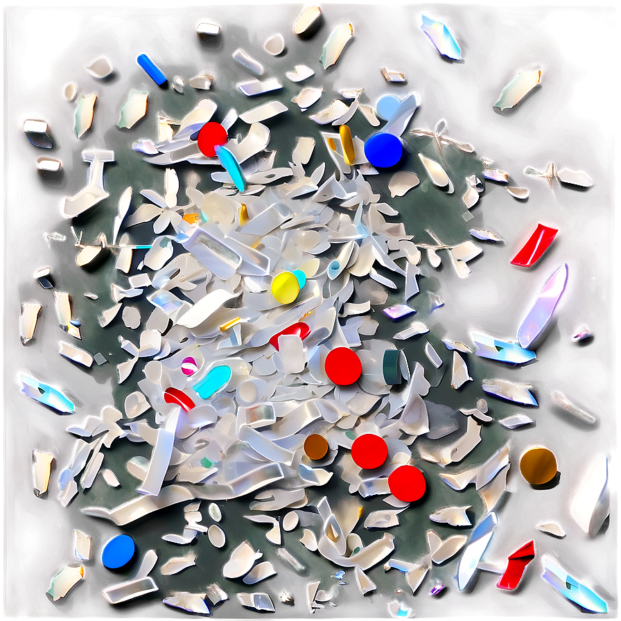 White Confetti Png 4 PNG Image