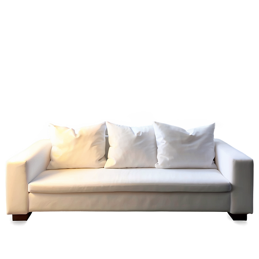 White Couch With Pillows Png Hdb32 PNG Image