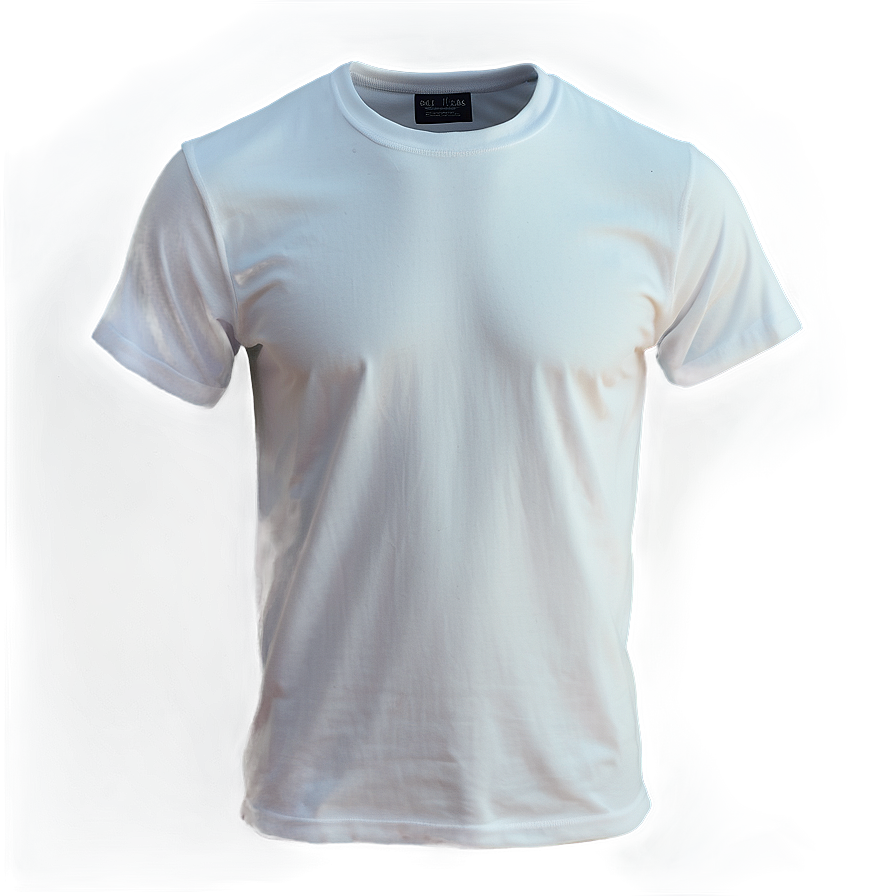 White Crew Neck T-shirt Png Moj83 PNG Image