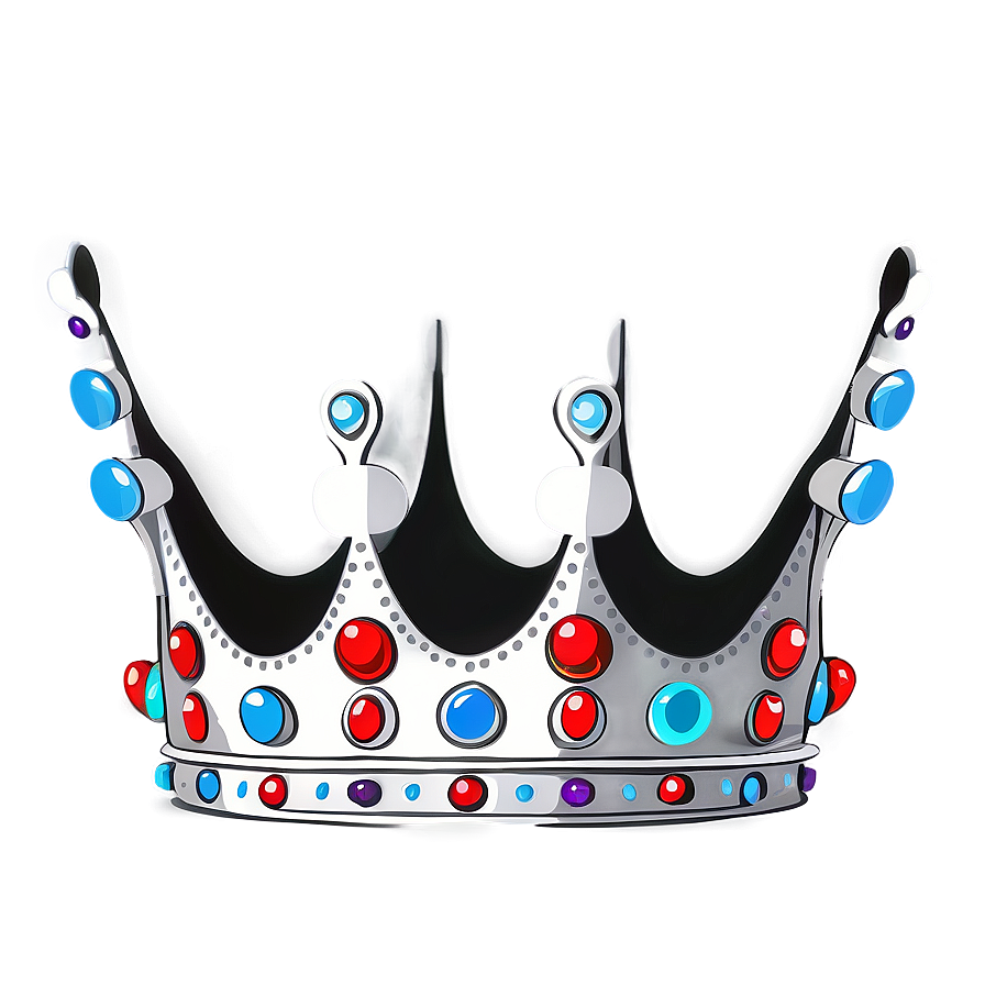 White Crown Cartoon Png Mbc PNG Image