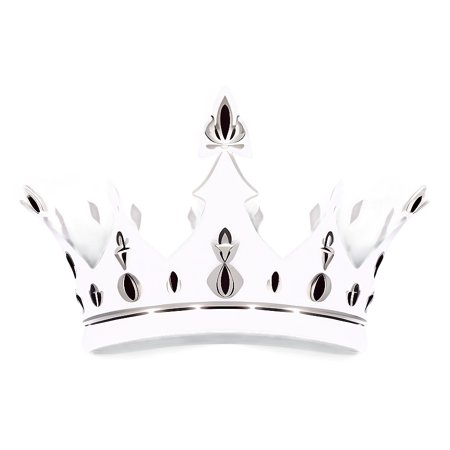 White Crown Vector Png 06252024 PNG Image