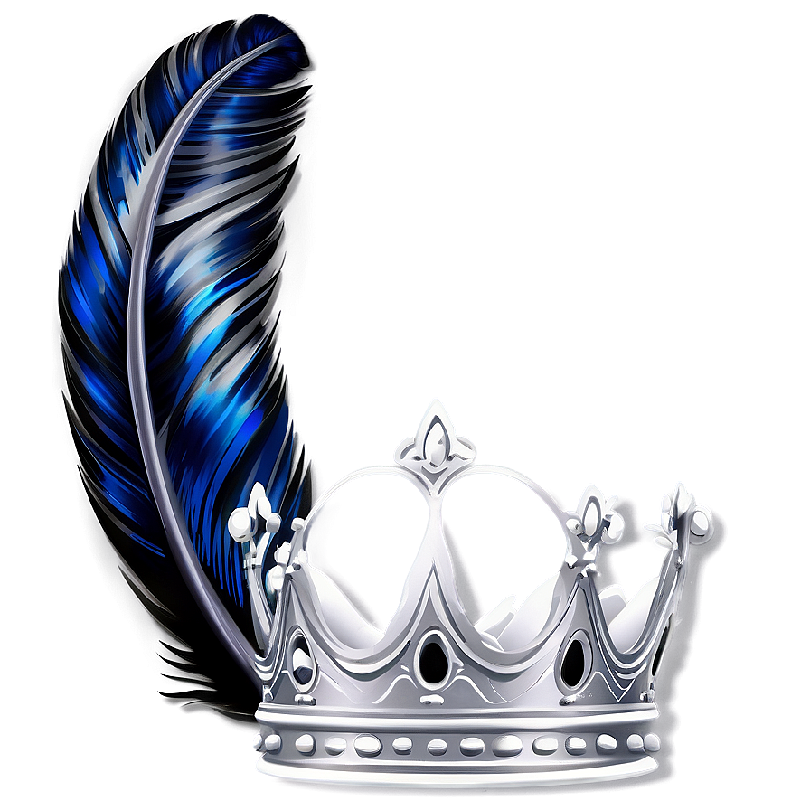 White Crown With Feathers Png 79 PNG Image