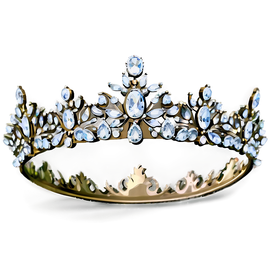 White Crown With Gems Png Mpm26 PNG Image