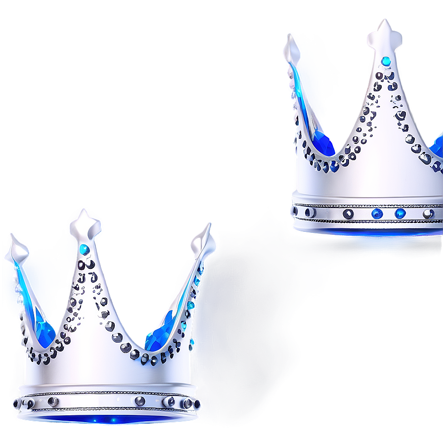 White Crown With Stars Png Kte PNG Image