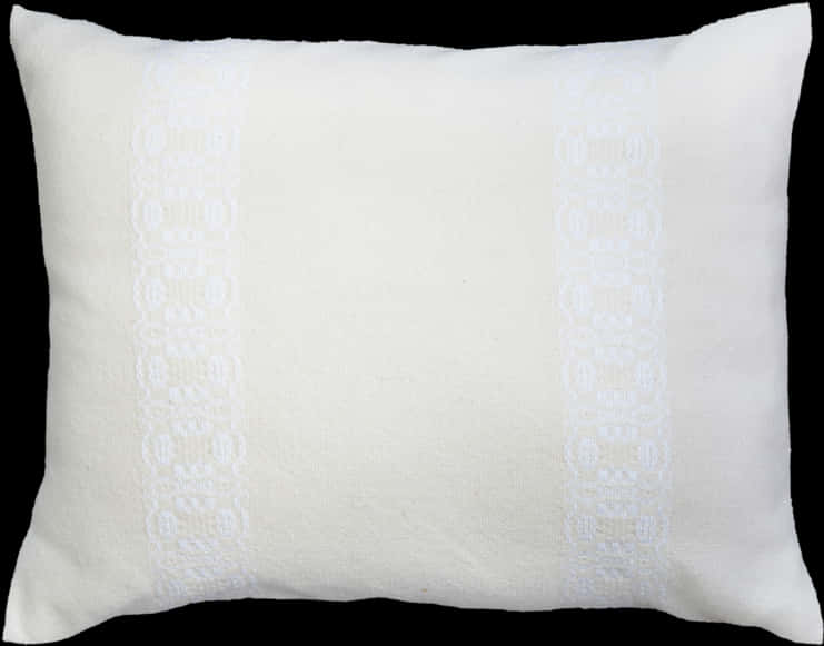 White Decorative Lace Pillow PNG Image