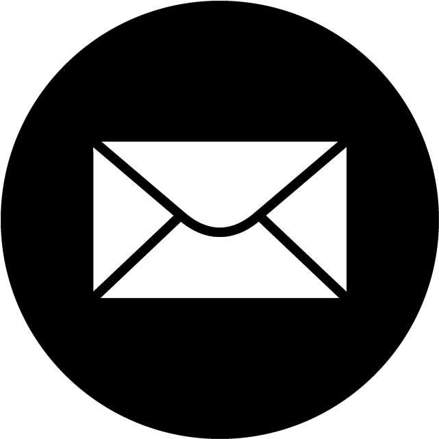 White Email Icon Dark Background PNG Image