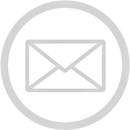 White Email Icon Simple Design PNG Image