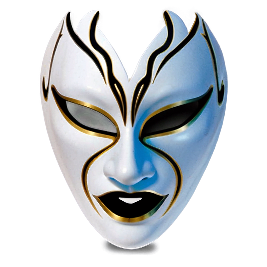 White Fancy Dress Mask Png Qtg19 PNG Image