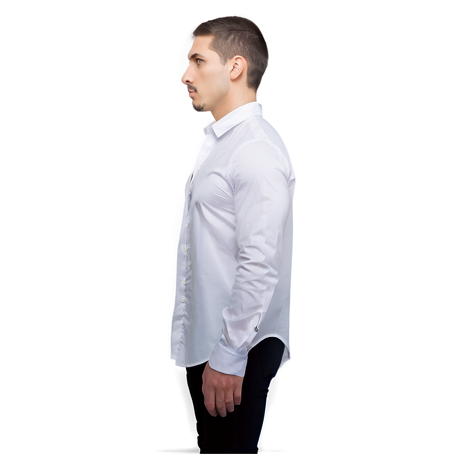 White Fashion Shirt Png 05252024 PNG Image