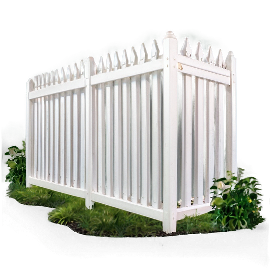 White Fence For Backyard Png 46 PNG Image