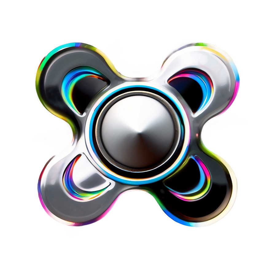 White Fidget Spinner Png Dqh41 PNG Image