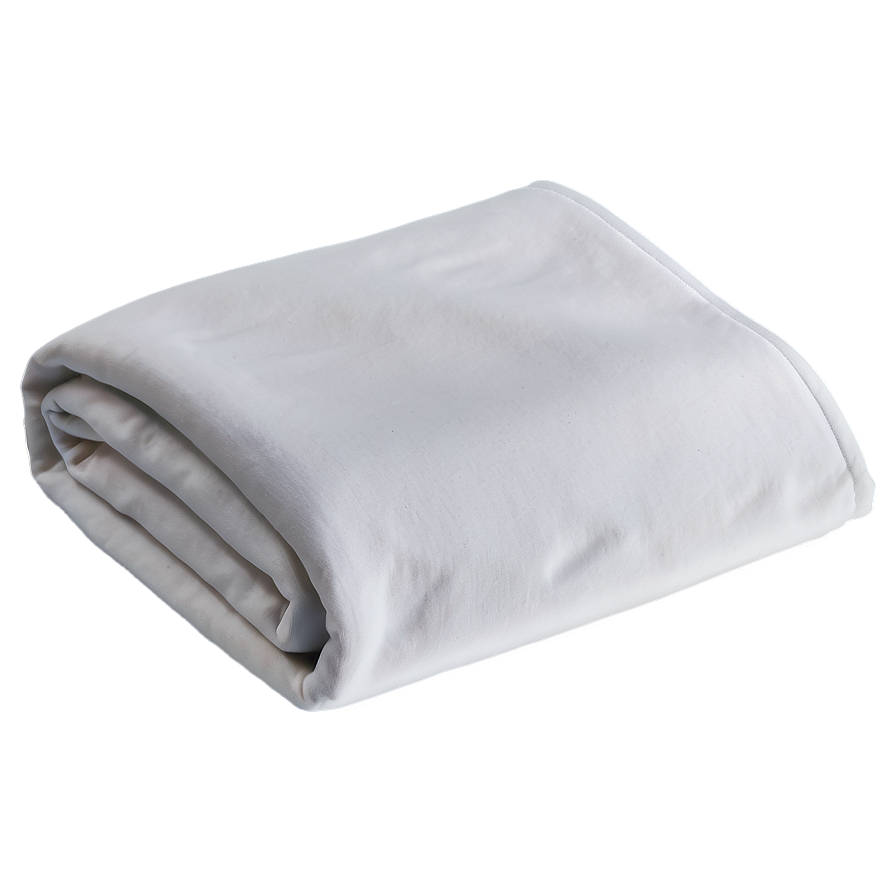 White Fleece Blanket Png 06282024 PNG Image