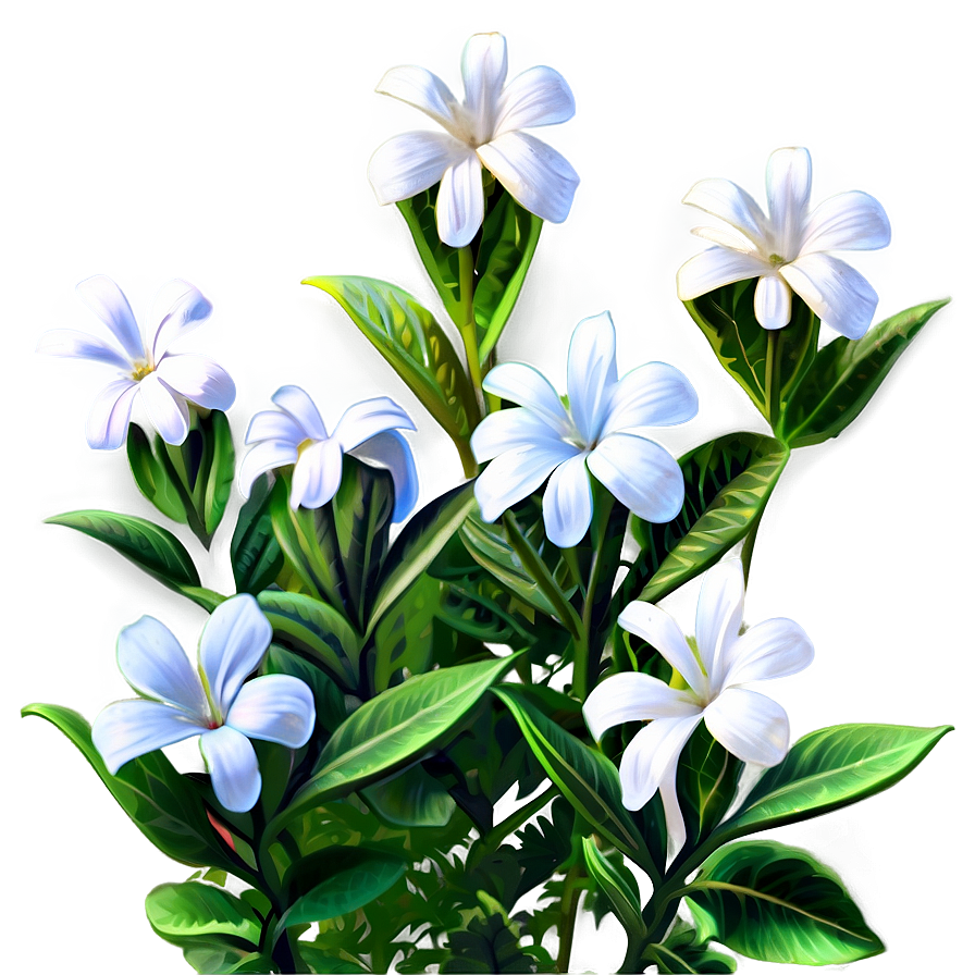 White Flower Bush Png Uho53 PNG Image