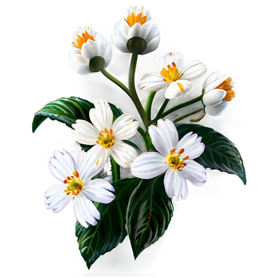 White Flower Cluster Png Fhd PNG Image