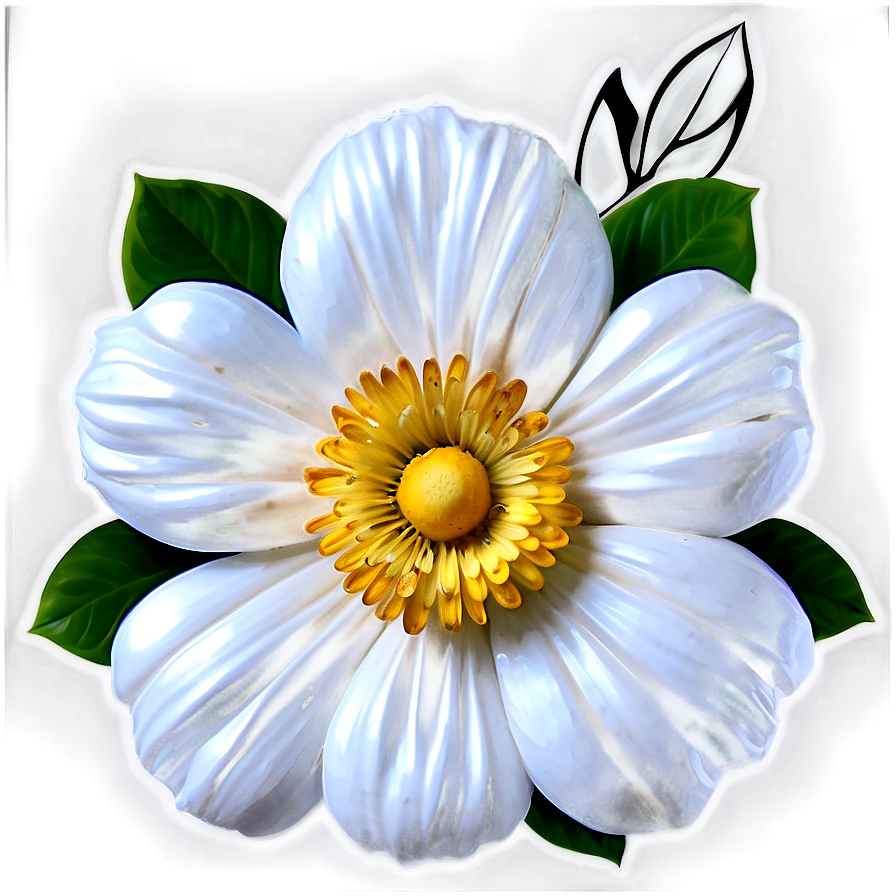 White Flower Design Png Bef60 PNG Image