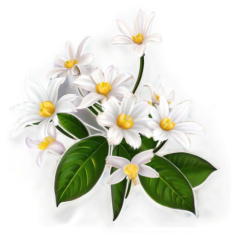 White Flowers Under Sunlight Png Cpb48 PNG Image