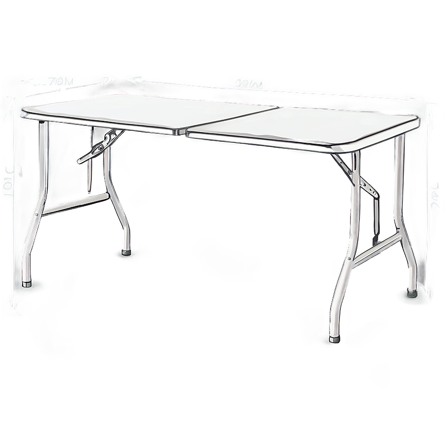 White Folding Table Png 23 PNG Image