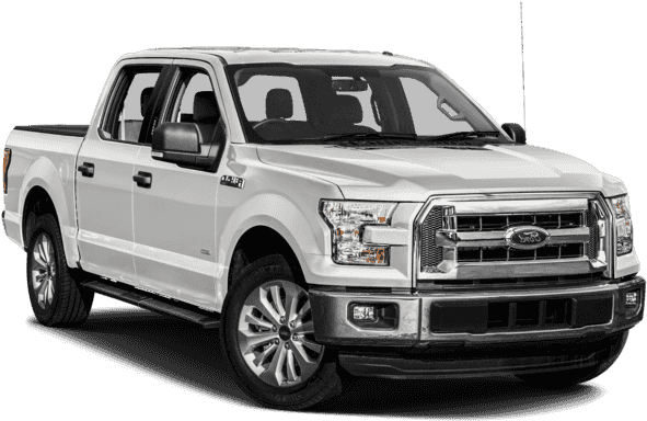 White Ford F150 Pickup Truck PNG Image