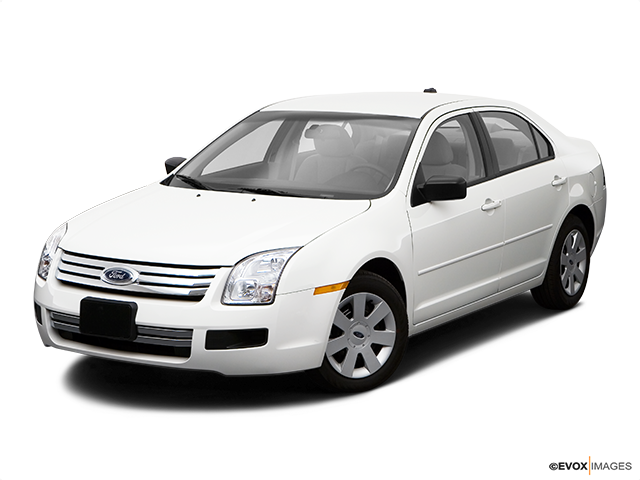 White Ford Fusion Side View PNG Image