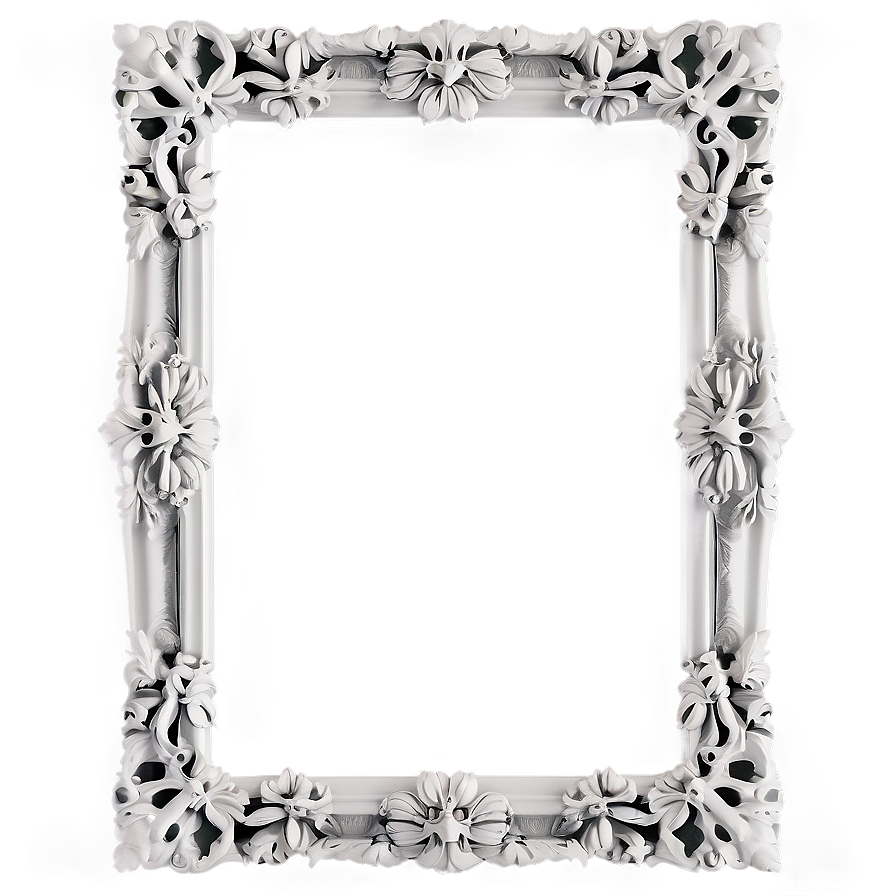 White Frame Png Axg28 PNG Image