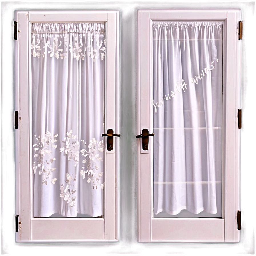 White French Door Curtains Png 25 PNG Image