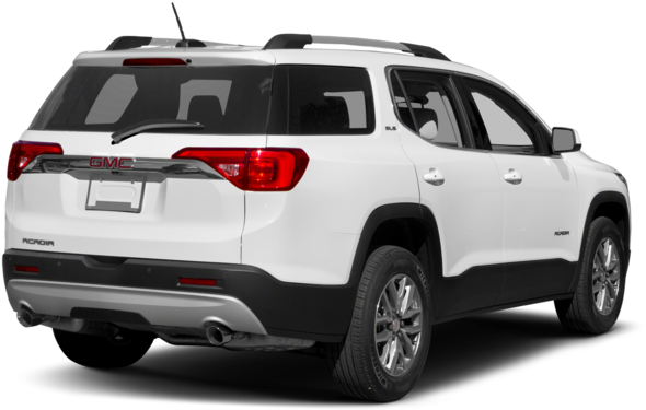 White G M C Acadia Rear View PNG Image