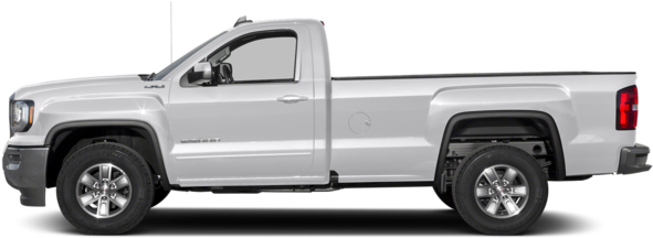 White G M C Pickup Truck Side View PNG Image