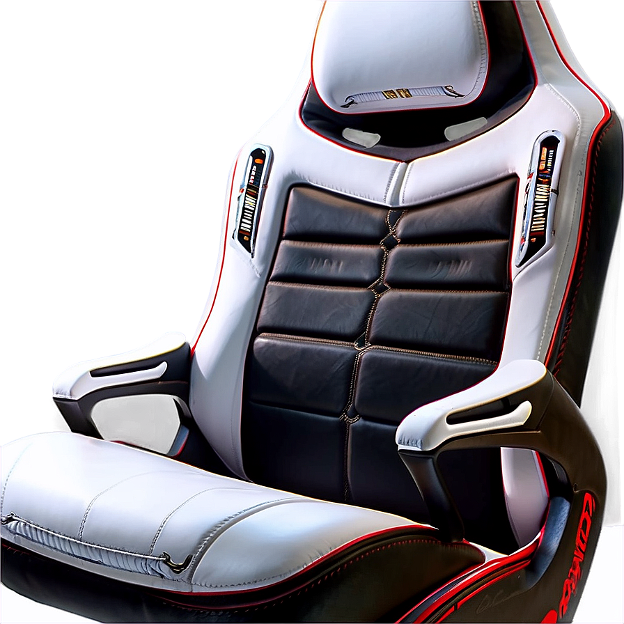 White Gamer Chair Png 50 PNG Image