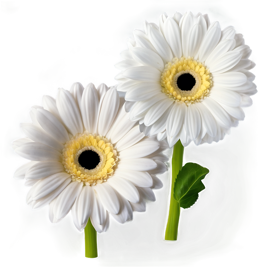 White Gerbera Flower Png Tqt PNG Image