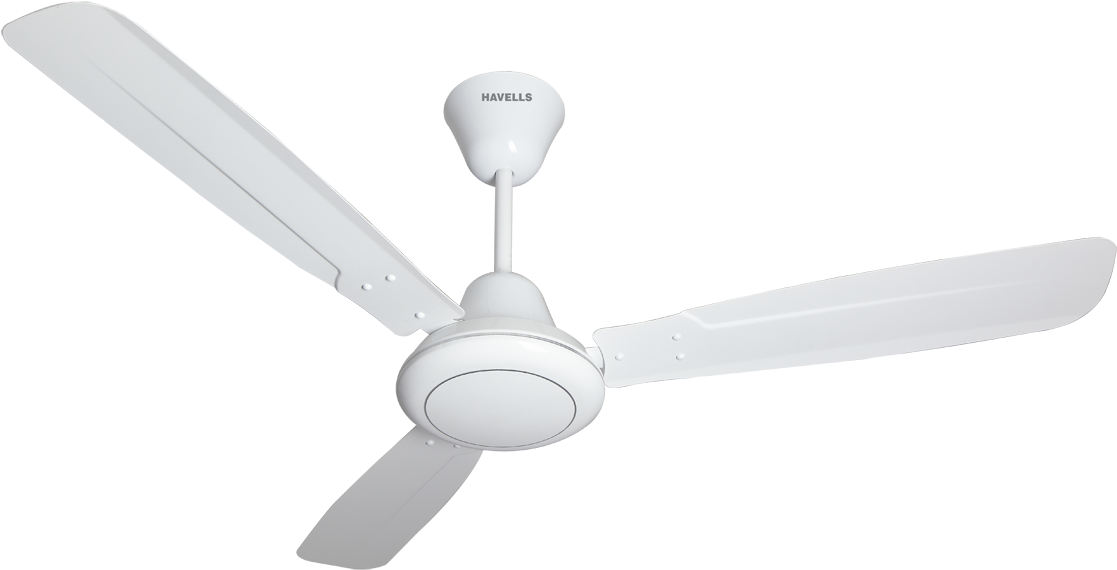 White Havells Ceiling Fan PNG Image